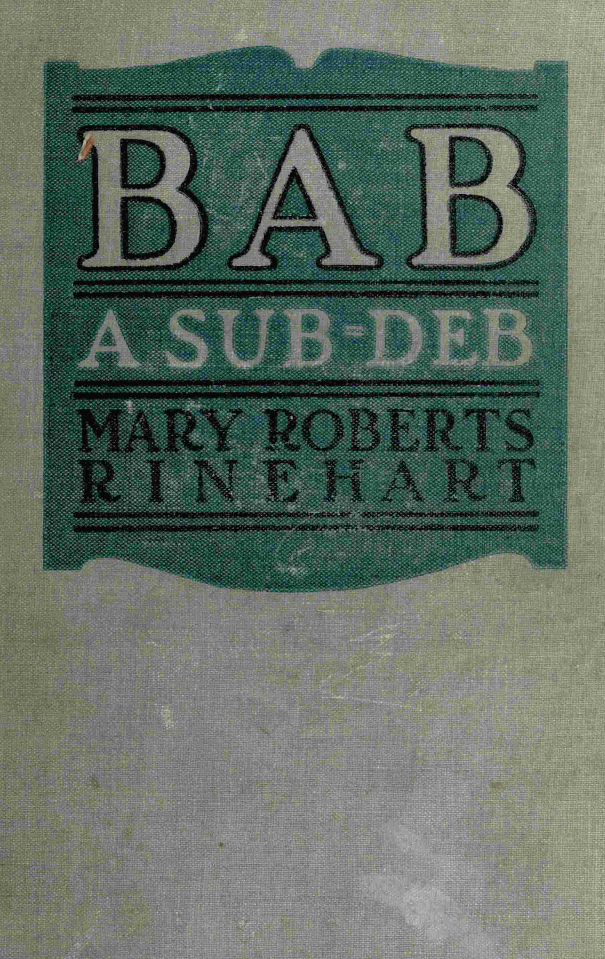 Bab: A Sub-Deb cover