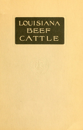 Louisiana Beef Cattle cover