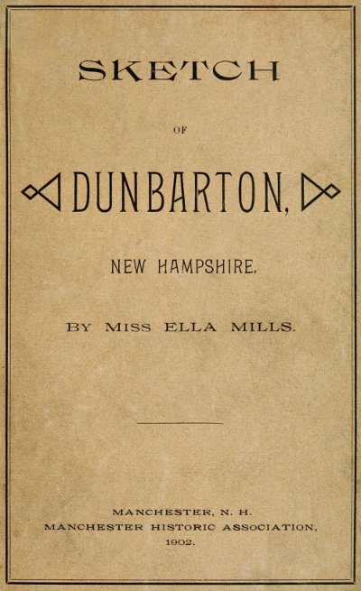 Sketch of Dunbarton, New Hampshire cover