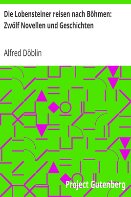 Die Lobensteiner reisen nach Böhmen: Zwölf Novellen und Geschichten cover