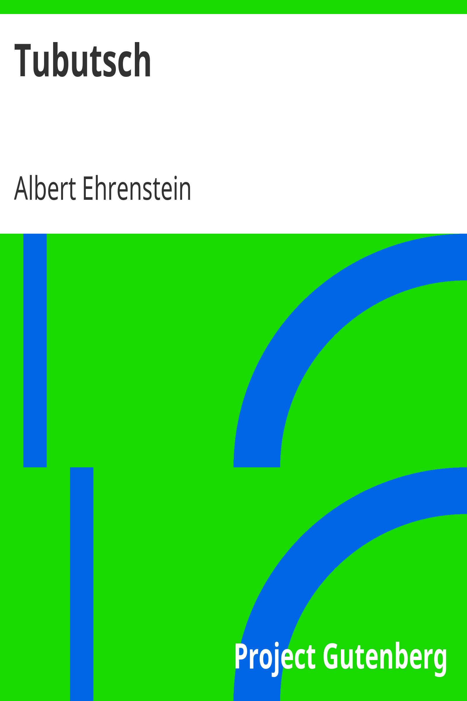 Tubutsch cover