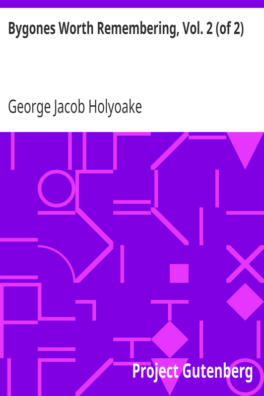 Bygones Worth Remembering, Vol. 2 (of 2) cover