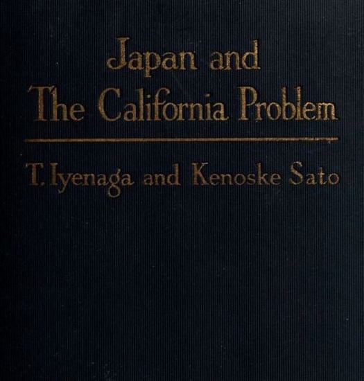 Japan and the California Problem cover