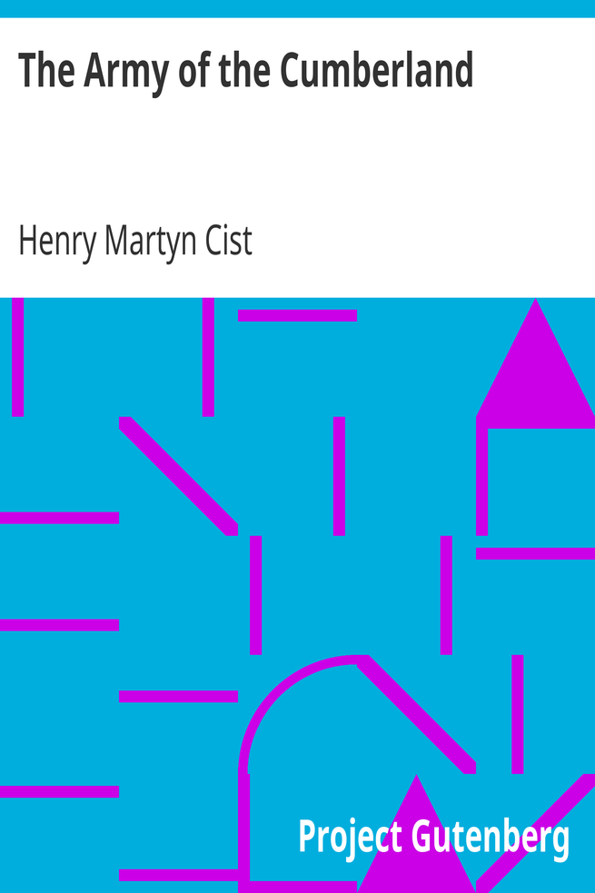 The Army of the Cumberland cover