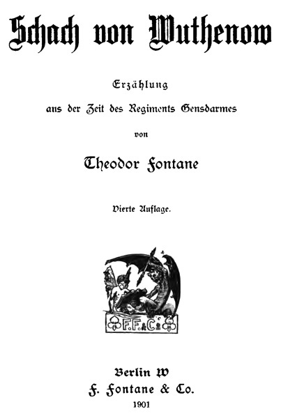 Schach von Wuthenow / Erzählung aus der Zeit des Regiments Gensdarmes cover