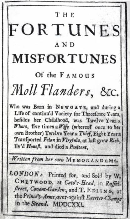 The Fortunes and Misfortunes of the Famous Moll Flanders cover