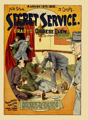 The Bradys' Chinese Clew; Or, The Secret Dens of Pell Street cover