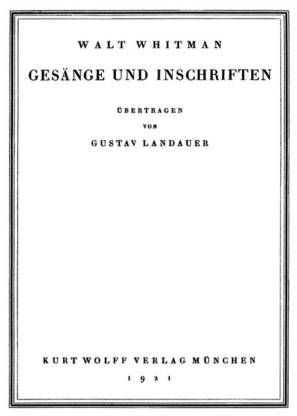 Gesänge und Inschriften cover