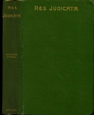 Res Judicatæ: Papers and Essays cover