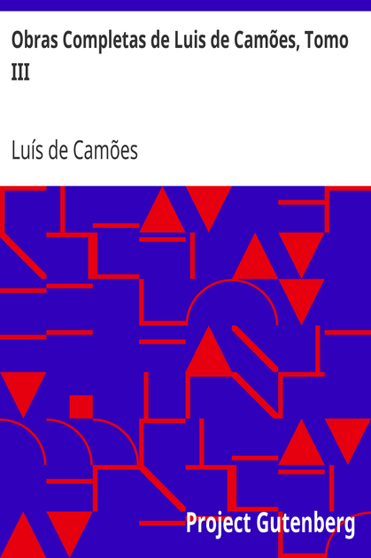 Obras Completas de Luis de Camões, Tomo III cover