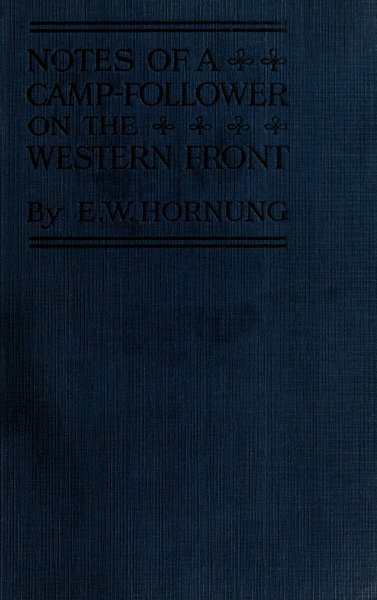 Notes of a Camp-Follower on the Western Front cover