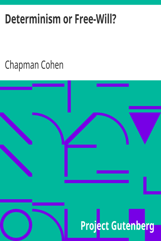 Determinism or Free-Will? cover