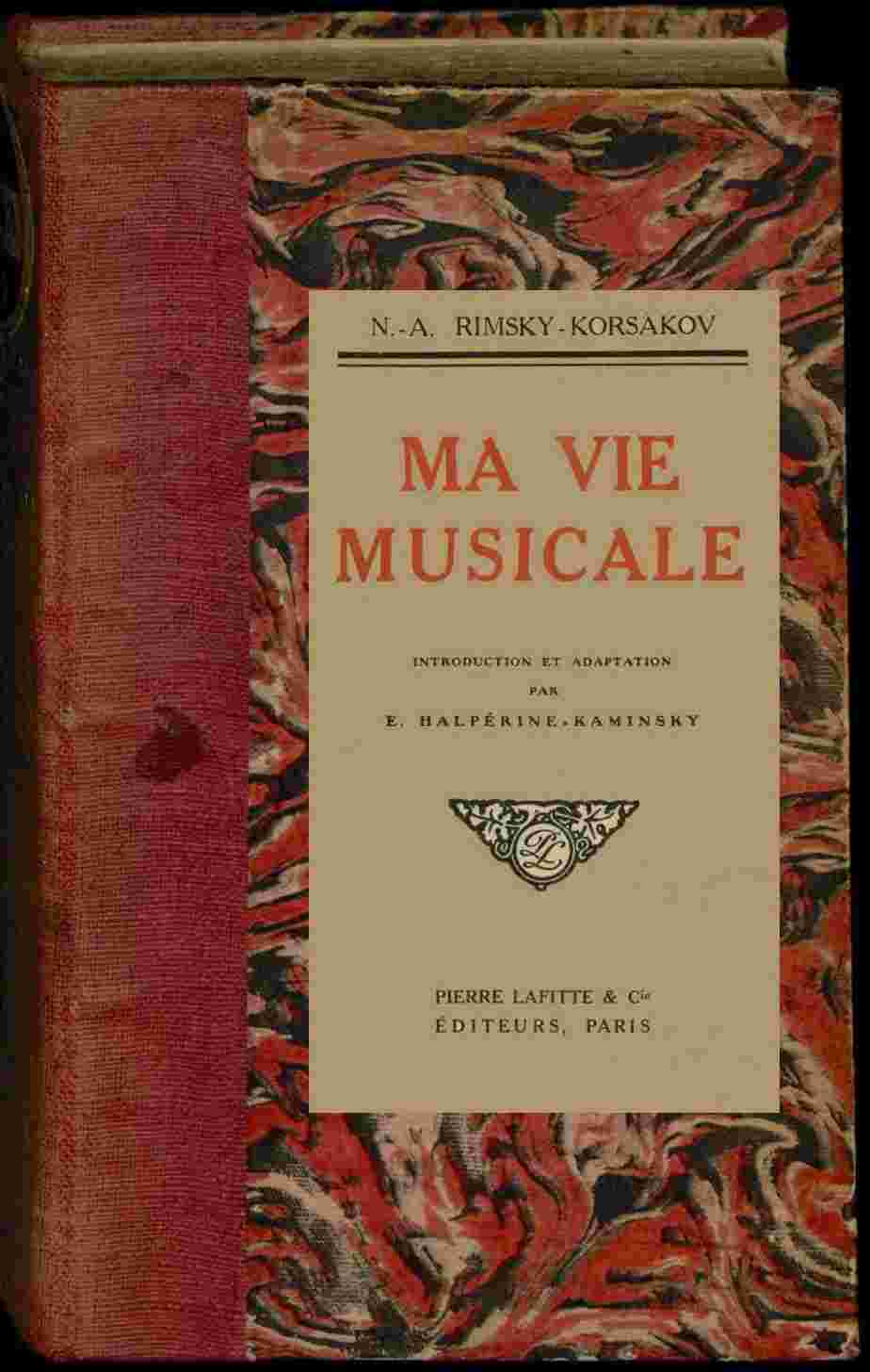Ma vie musicale cover