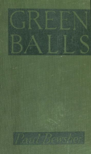 "Green Balls" : The Adventures of a Night-Bomber cover