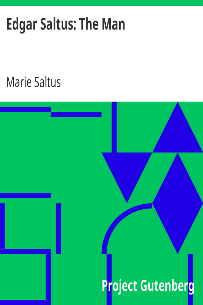 Edgar Saltus: The Man cover
