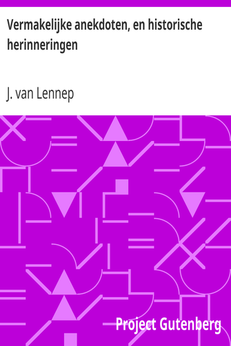 Vermakelijke anekdoten, en historische herinneringen cover