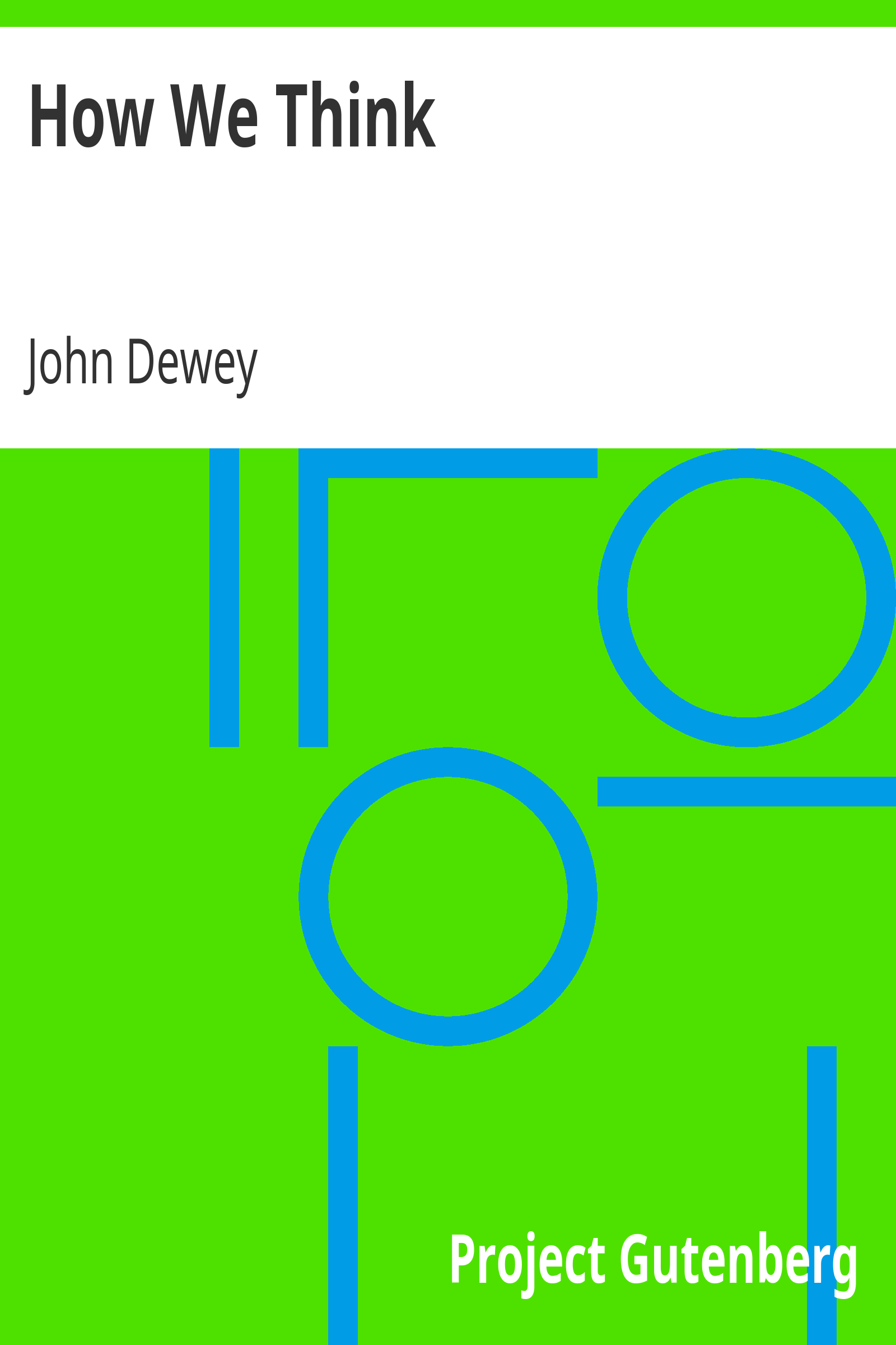 How We Think cover
