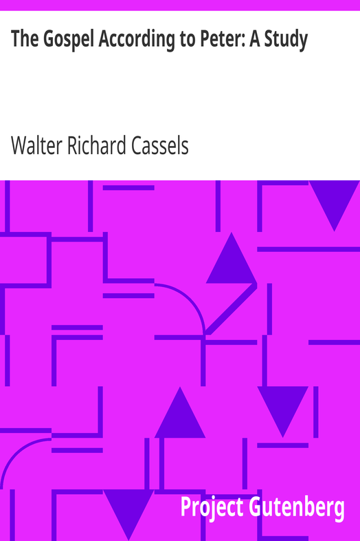 The Gospel According to Peter: A Study cover