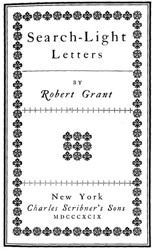 Search-Light Letters cover