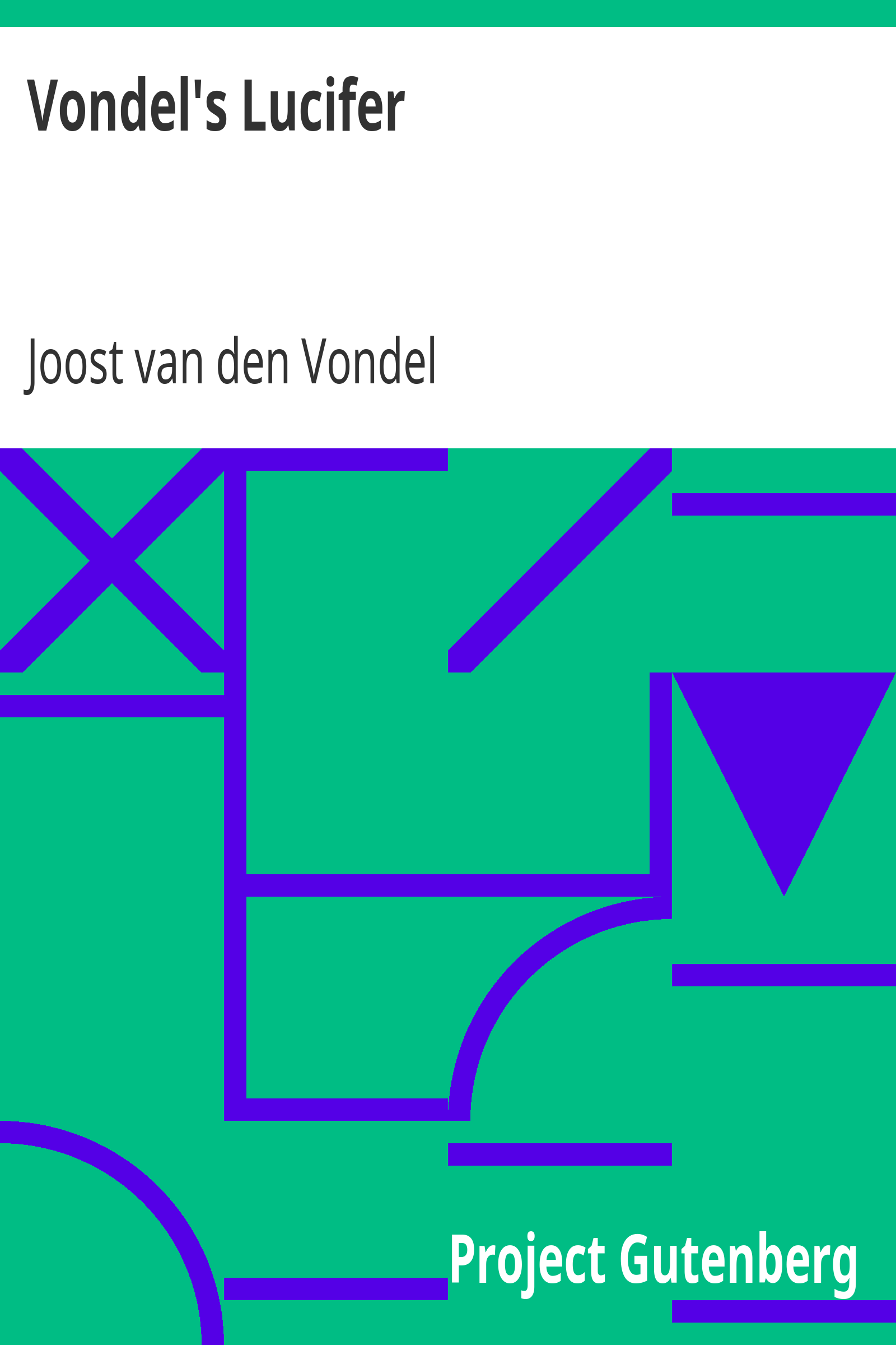 Vondel's Lucifer cover