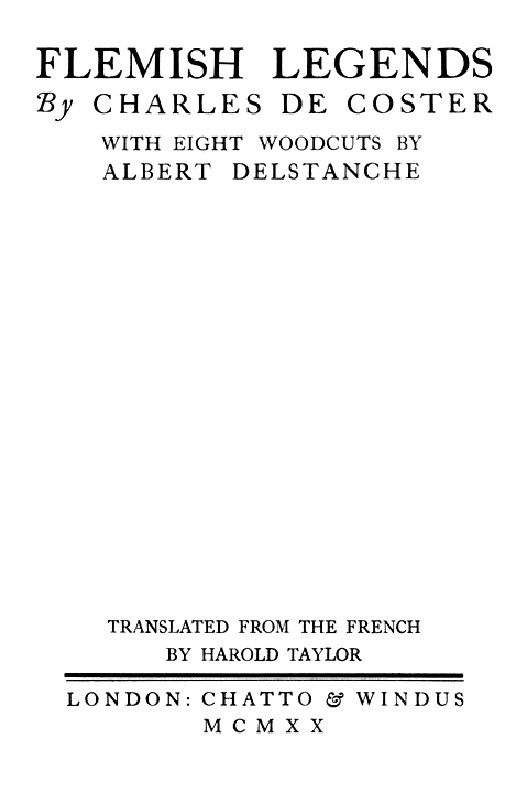 Flemish Legends cover