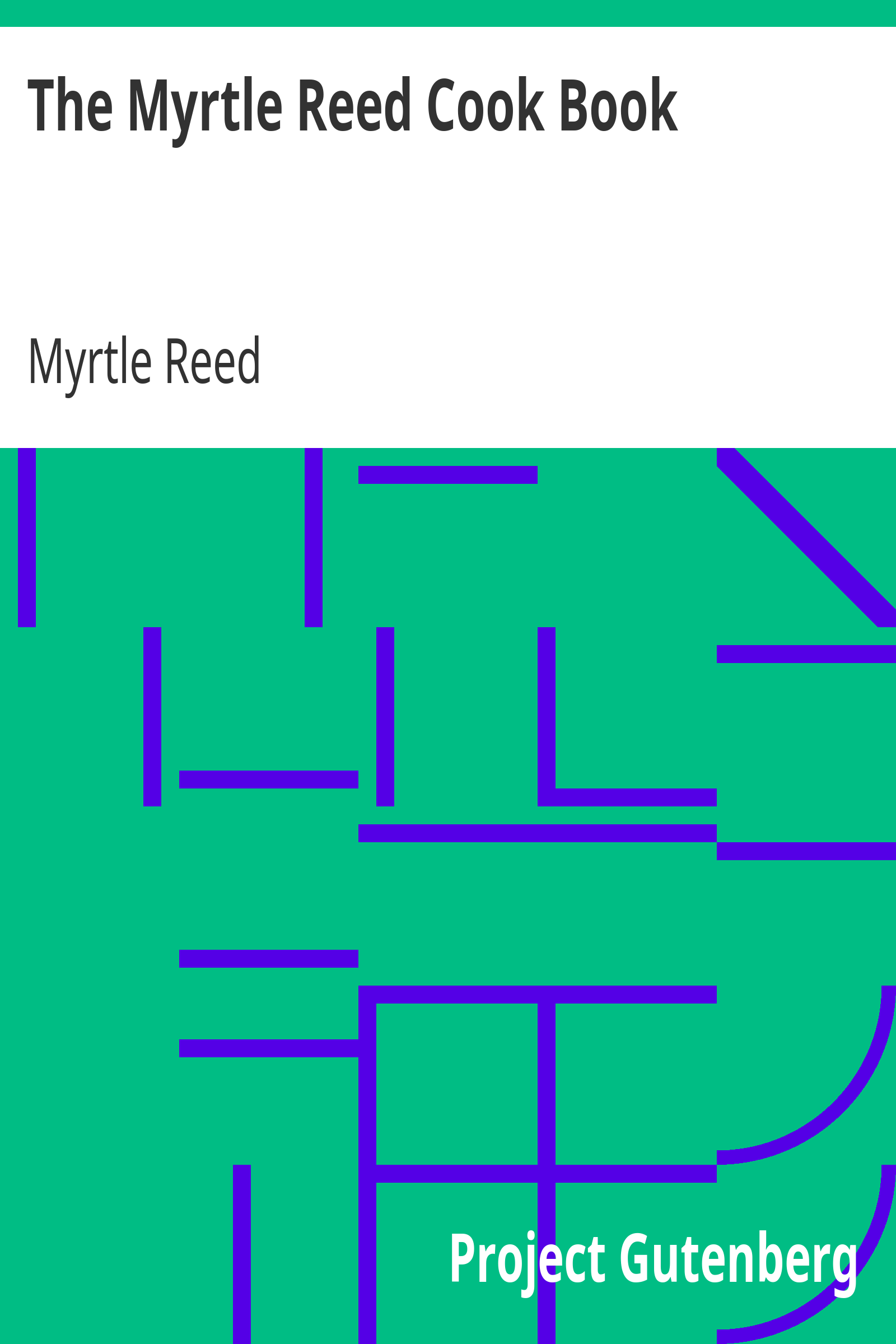 The Myrtle Reed Cook Book cover