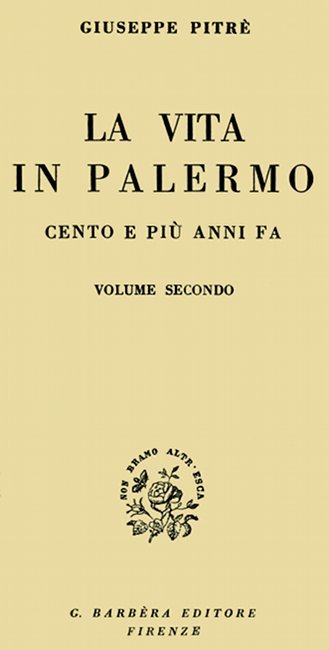 La vita in Palermo cento e più anni fa, Volume 2 cover