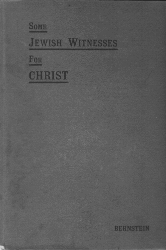 Some Jewish Witnesses For Christ cover