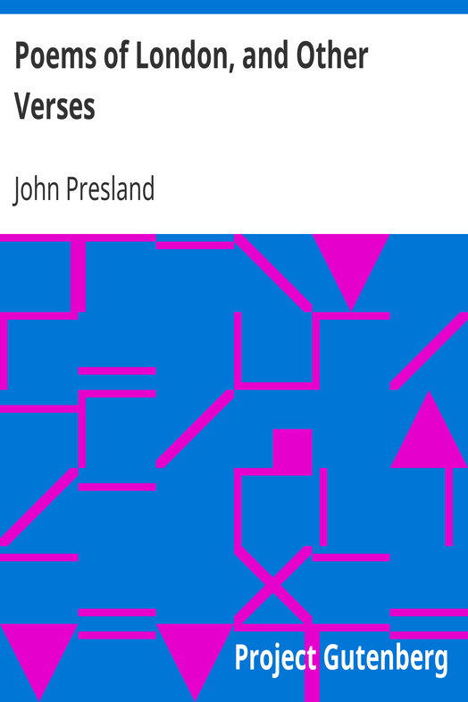 Poems of London, and Other Verses cover