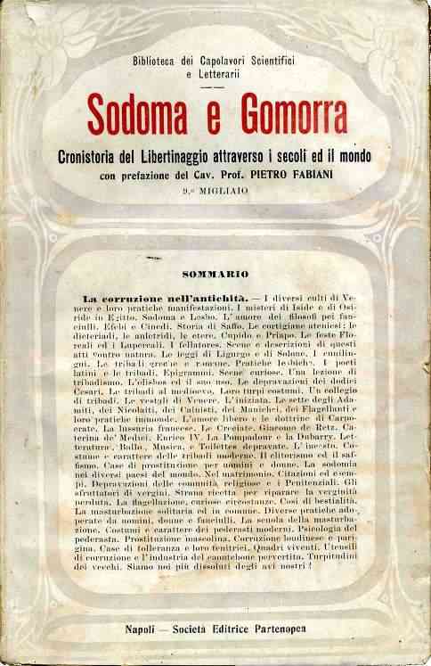 Sodoma e Gomorra: Cronistoria del Libertinaggio attraverso i secoli ed il mondo cover