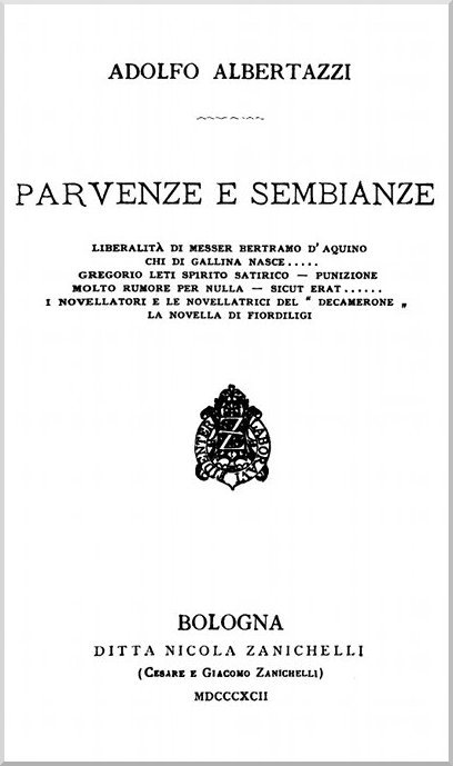 Parvenze e sembianze cover