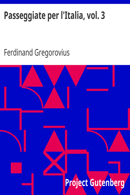 Passeggiate per l'Italia, vol. 3 cover