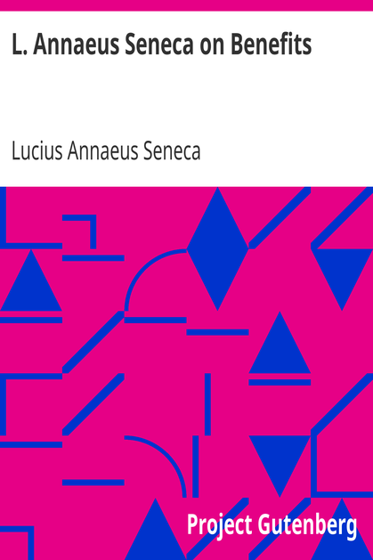 L. Annaeus Seneca on Benefits cover