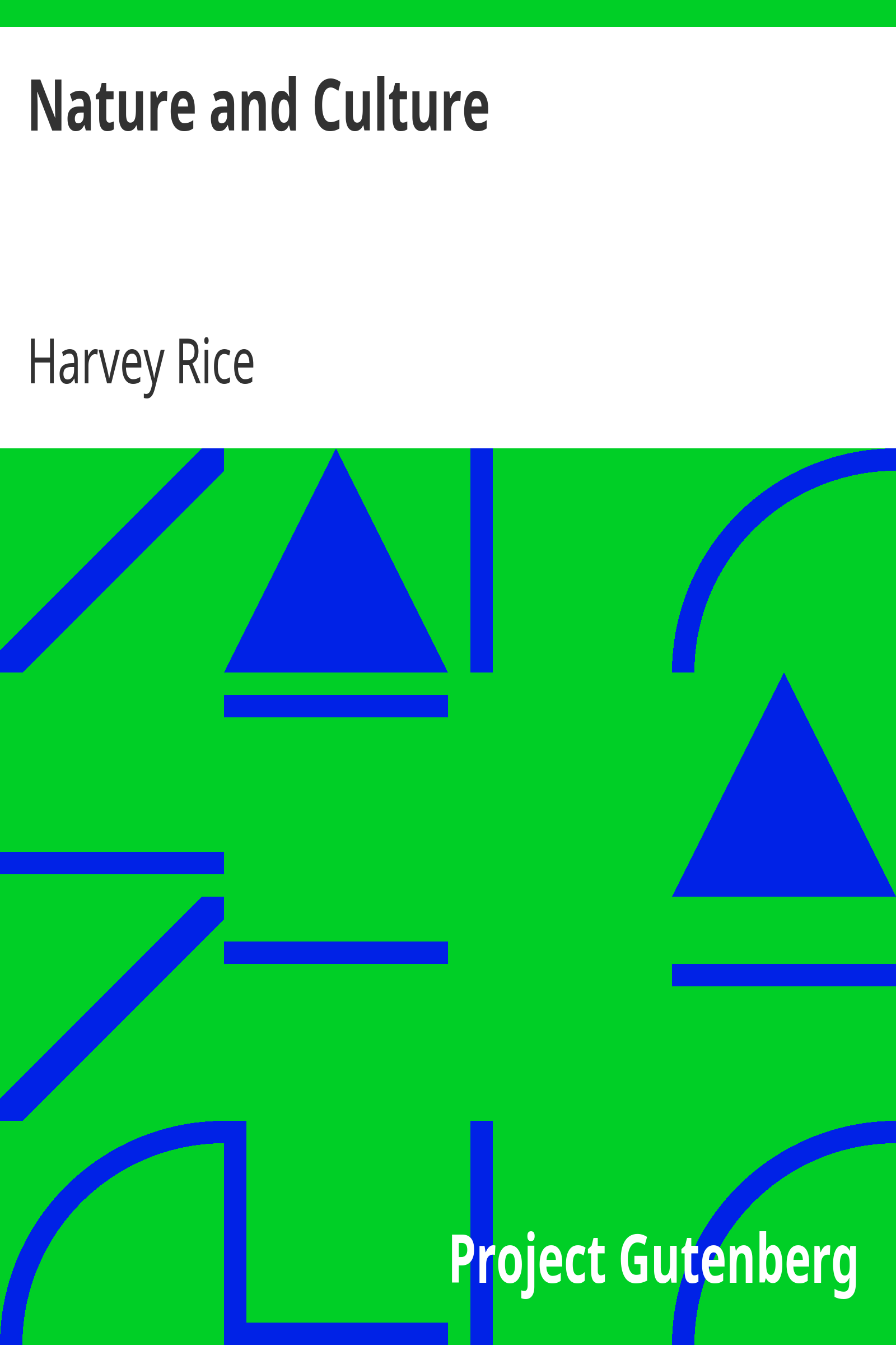 Nature and Culture cover