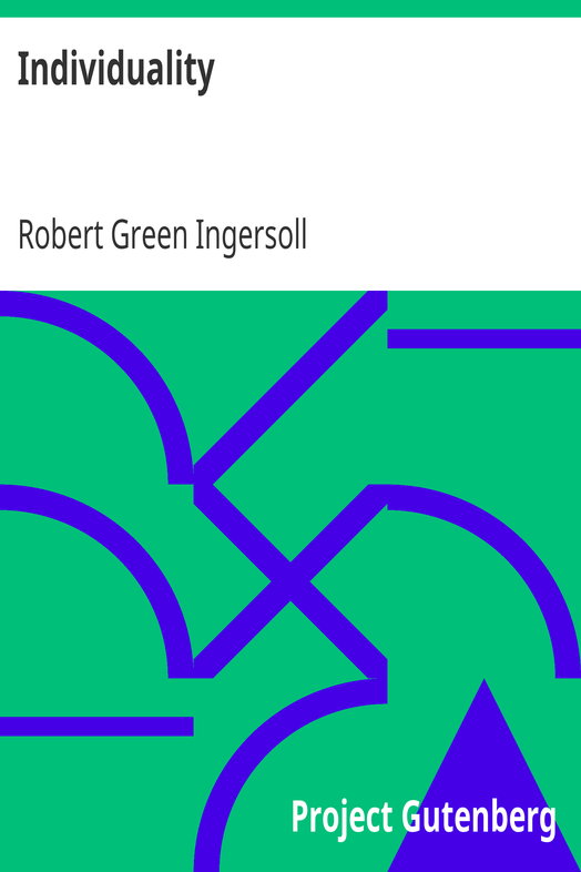 Individuality / From 'The Gods and Other Lectures' cover