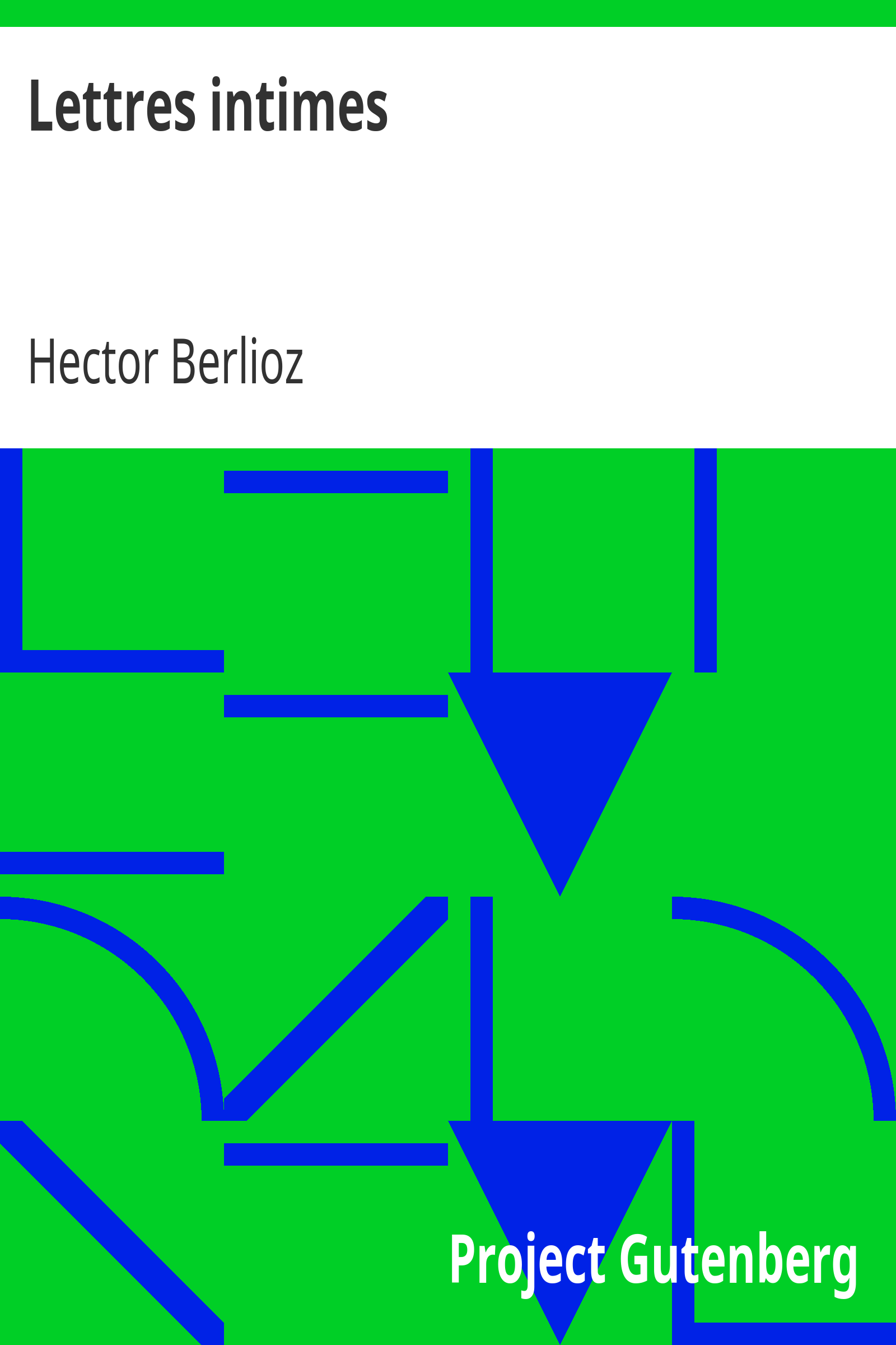 Lettres intimes cover