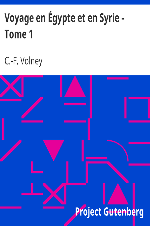 Voyage en Égypte et en Syrie - Tome 1 cover