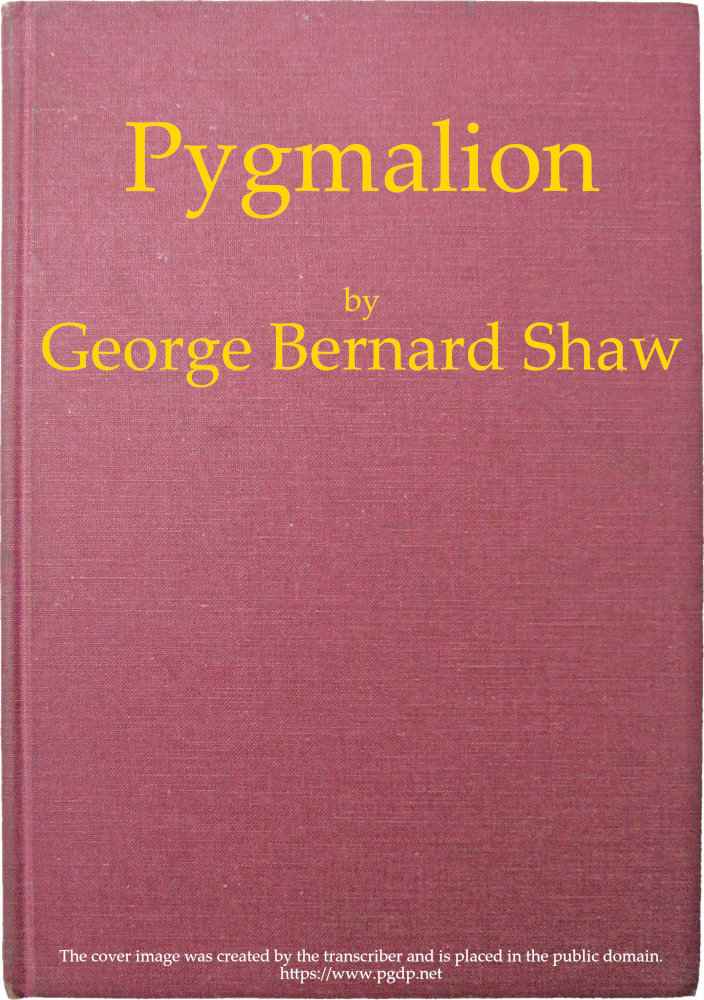 Pygmalion cover