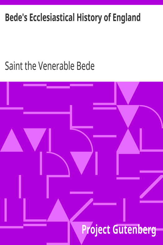 Bede's Ecclesiastical History of England cover