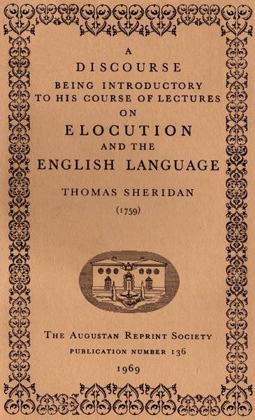 A Discourse Being Introductory to his Course of Lectures on Elocution and the English Language (1759) cover