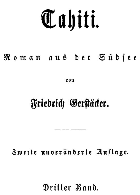 Tahiti: Roman aus der Südsee. Dritter Band. cover