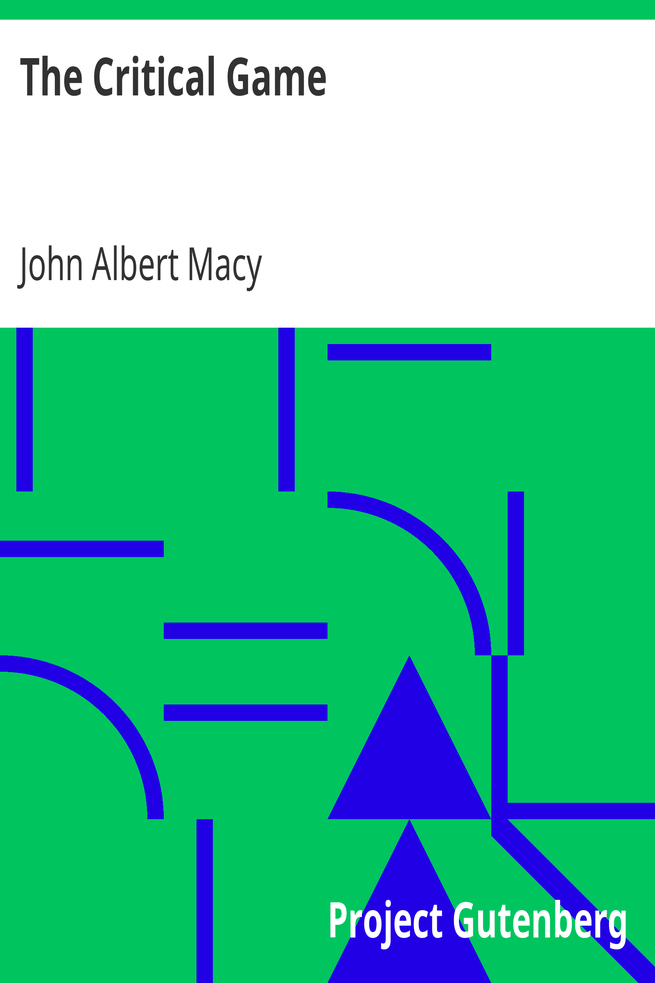 The Critical Game cover