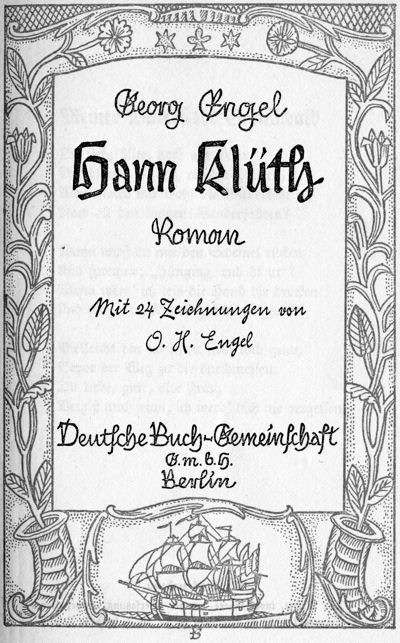 Hann Klüth: Roman cover