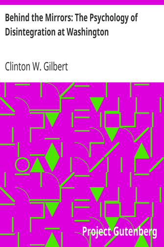 Behind the Mirrors: The Psychology of Disintegration at Washington cover