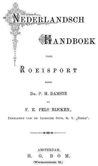 Nederlandsch handboek voor roeisport cover