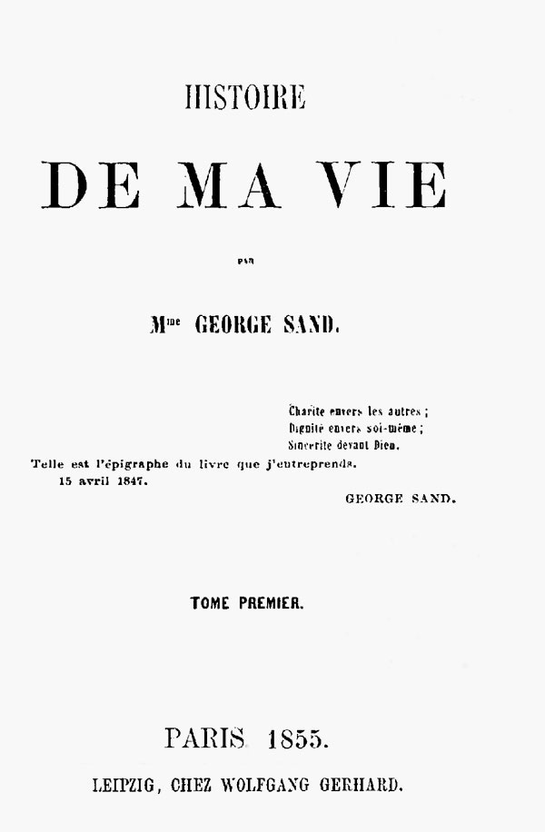 Histoire de ma Vie, Livre 1 (Vol. 1 - 4) cover