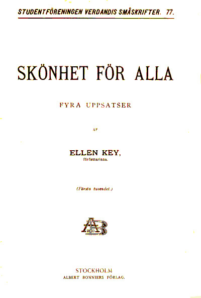 Skönhet för alla: Fyra uppsatser cover