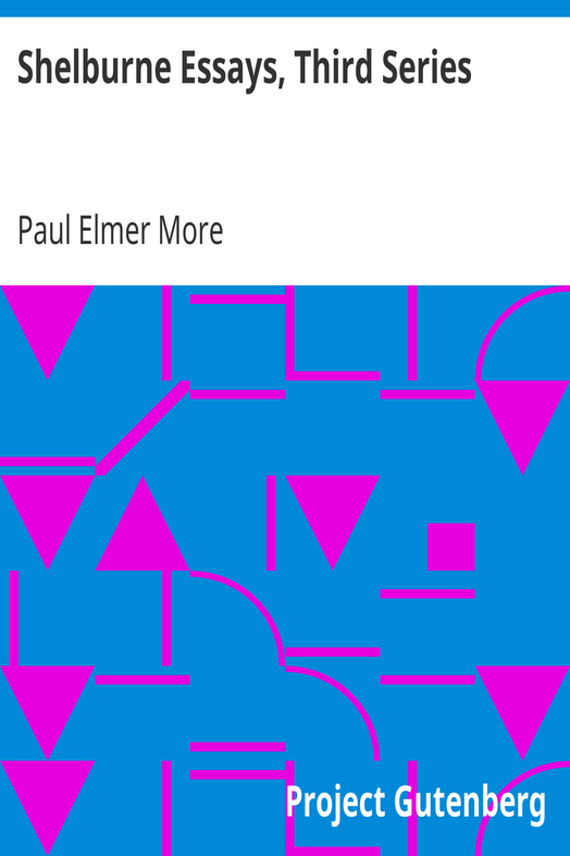 Shelburne Essays, Third Series cover
