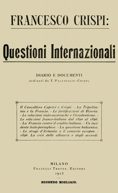 Questioni internazionali cover