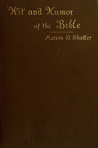 Wit and Humor of the Bible: A Literary Study cover